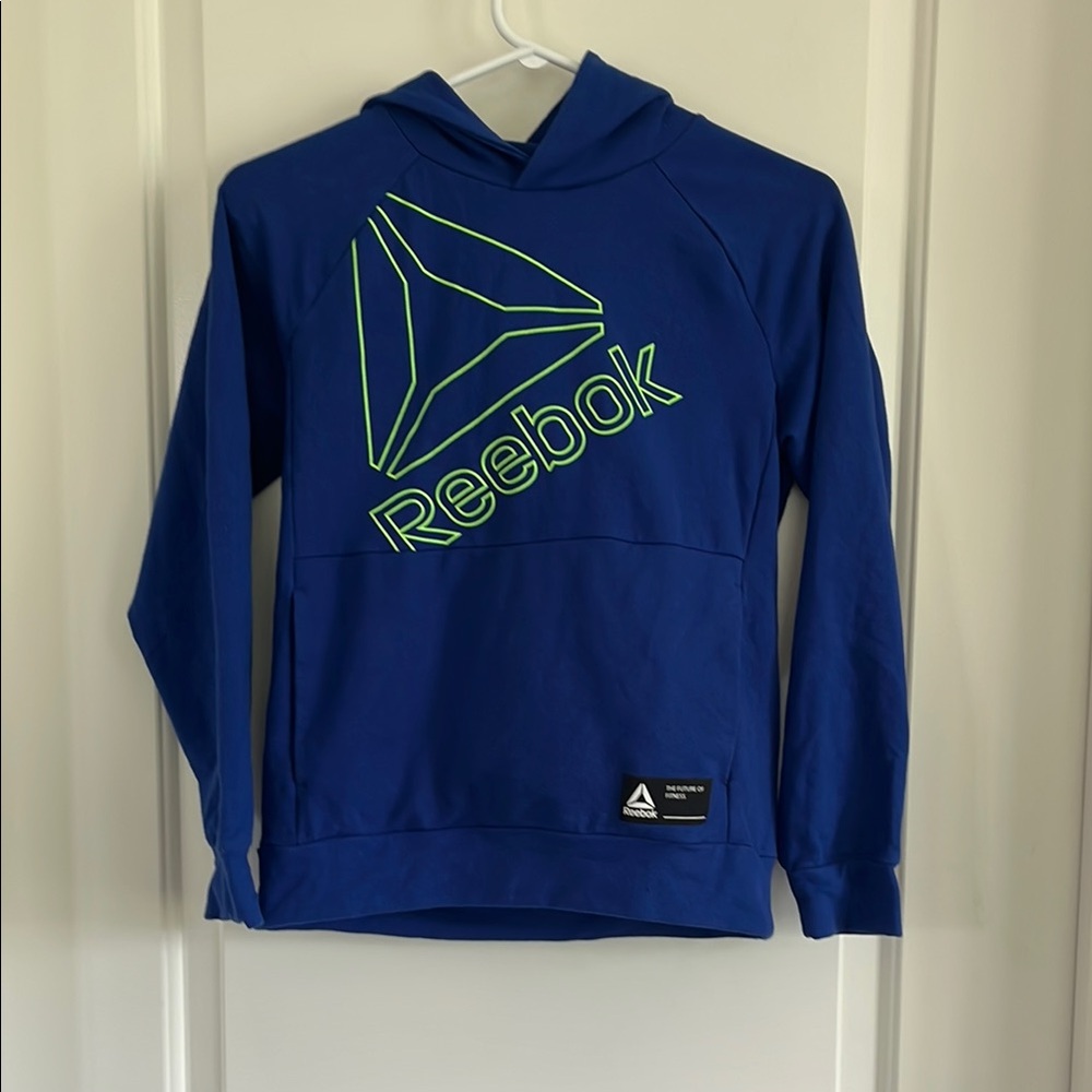 Reebok  flourscent graphic activewear hoodie size lg 12